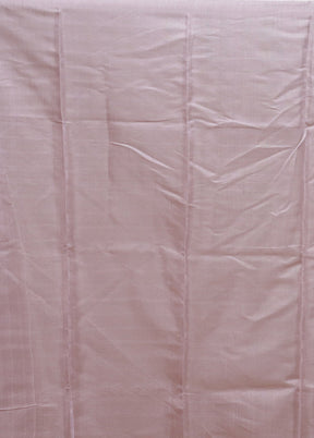 Purple Handloom Tussar Pure Silk Saree With Blouse Piece