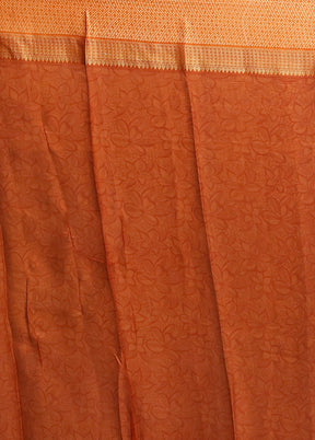 Red Printed Pure Silk Saree Without Blouse Piece