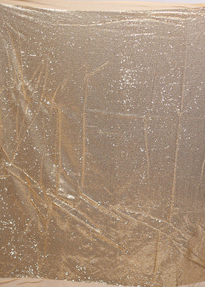 Gold Georgette Saree With Blouse Piece