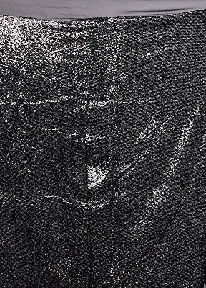 Black Georgette Saree With Blouse Piece