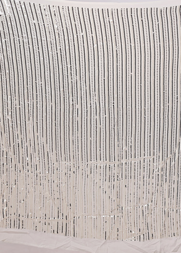 White Handloom Pure Georgette Saree With Blouse Piece