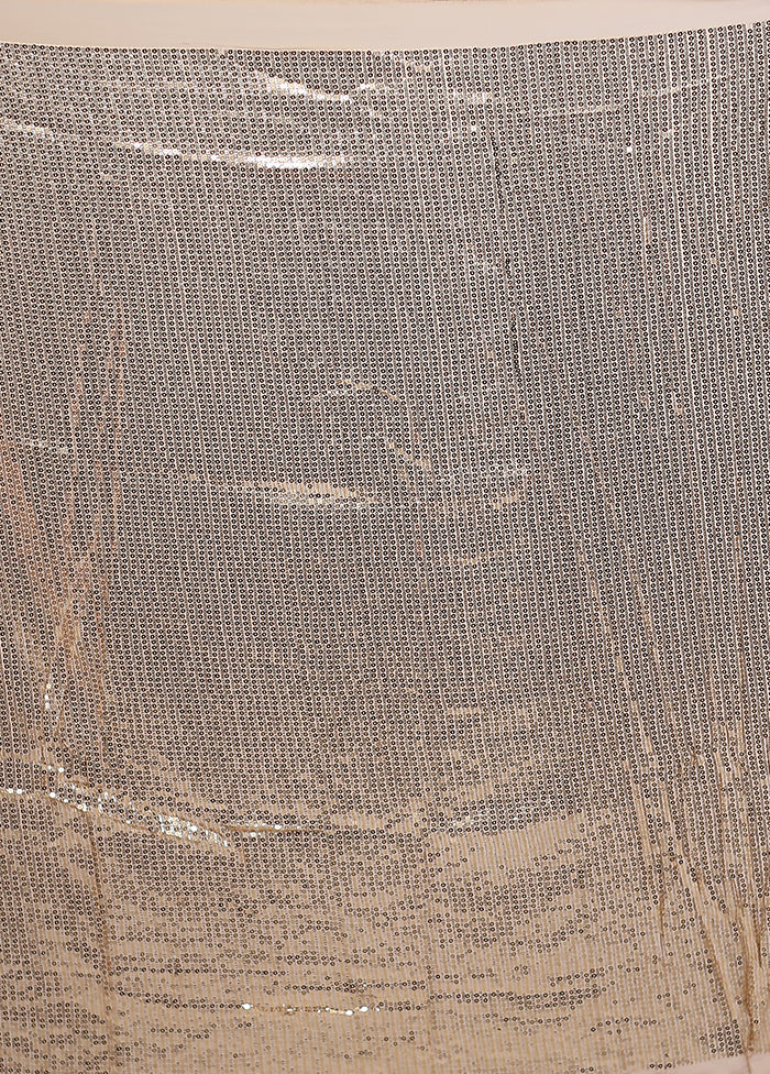 Gold Georgette Saree With Blouse Piece