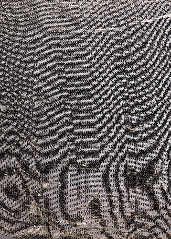 Black Georgette Saree With Blouse Piece