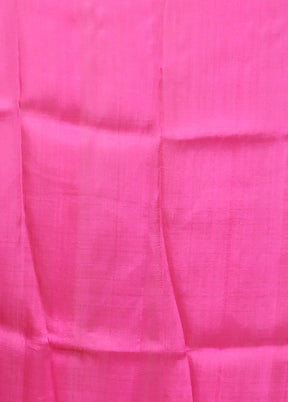 Pink Printed Pure Silk Saree Without Blouse Piece