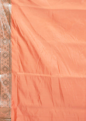 Rust Uppada Silk Saree With Blouse Piece