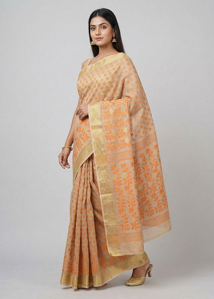 Multicolor Jamdani Cotton Saree Without Blouse Piece