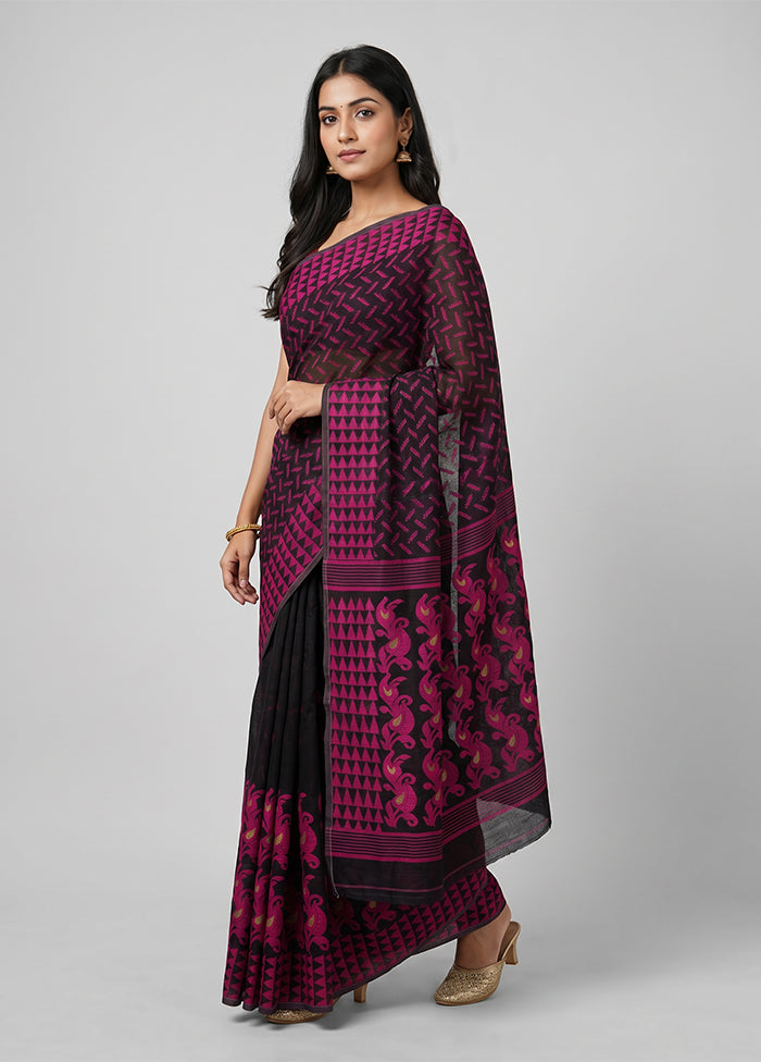 Multicolor Jamdani Cotton Saree Without Blouse Piece