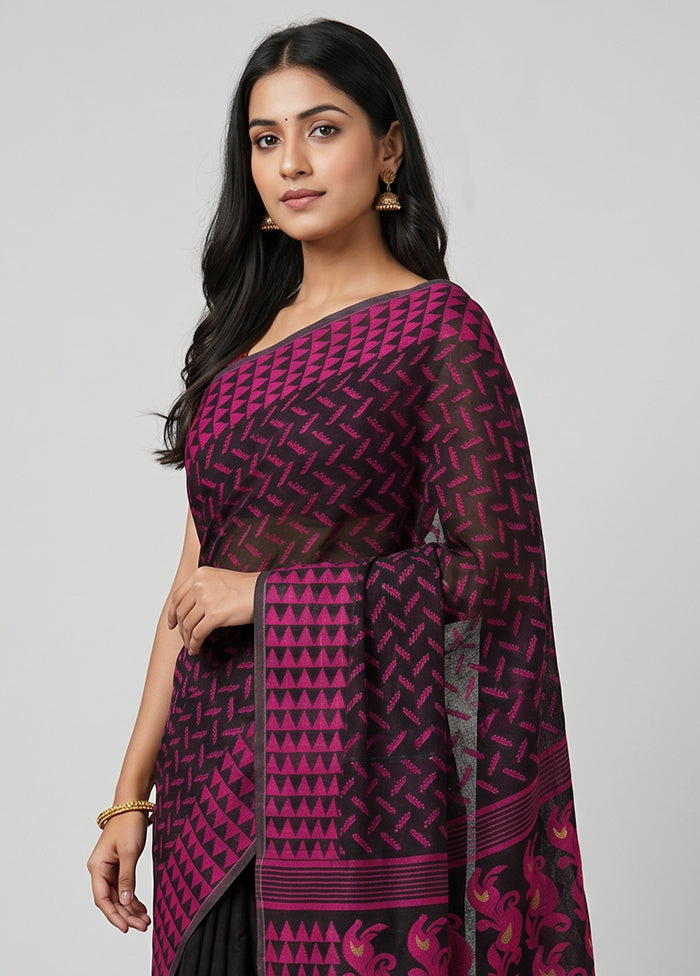 Multicolor Jamdani Cotton Saree Without Blouse Piece