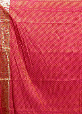 Green Tanchoi Silk Saree With Blouse Piece