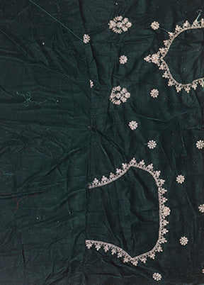 Green Blended Silk Dupatta Lehenga Set