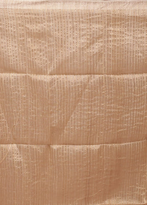Cream Handloom Matka Pure Silk Saree With Blouse Piece