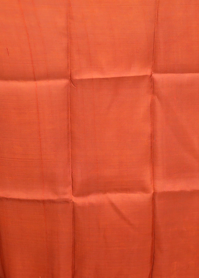 Green Printed Pure Silk Saree Without Blouse Piece