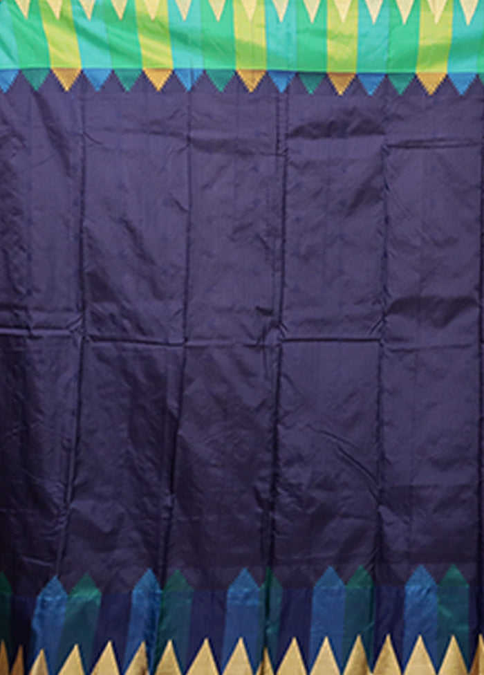Peach Kanjivaram Silk Saree With Blouse Piece