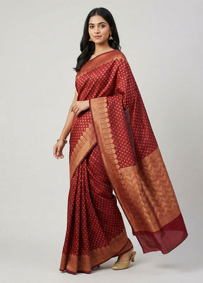 Green Uppada Silk Saree With Blouse Piece