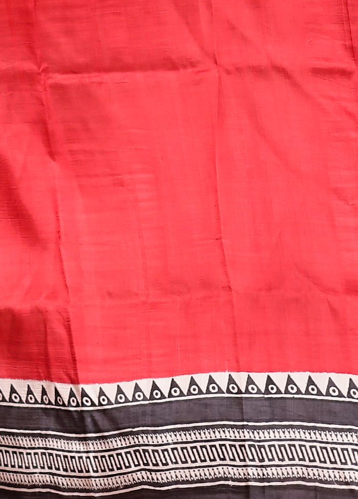 Multicolor Printed Pure Silk Saree Without Blouse Piece