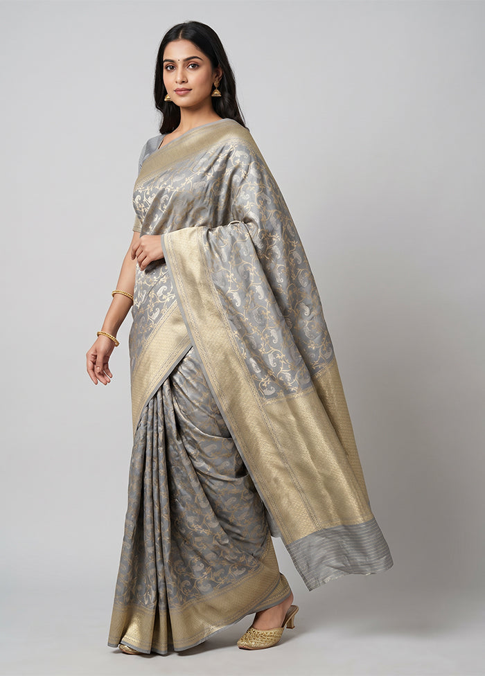 Multicolor Uppada Silk Saree With Blouse Piece