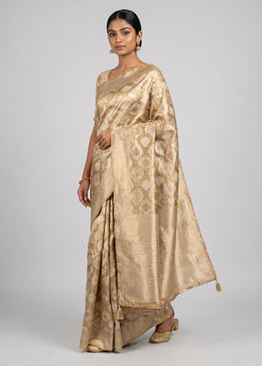 Multicolor Dupion Silk Saree With Blouse Piece