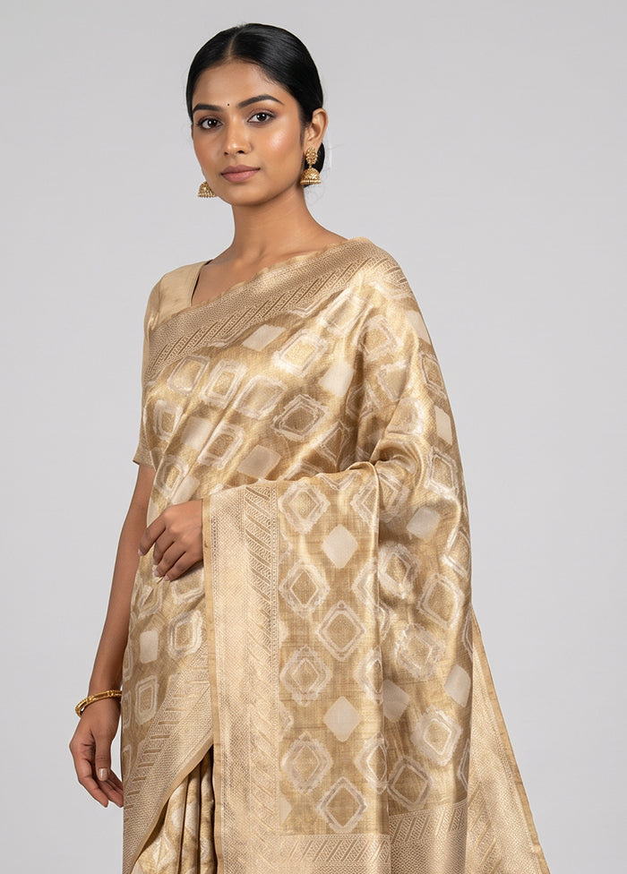 Multicolor Dupion Silk Saree With Blouse Piece