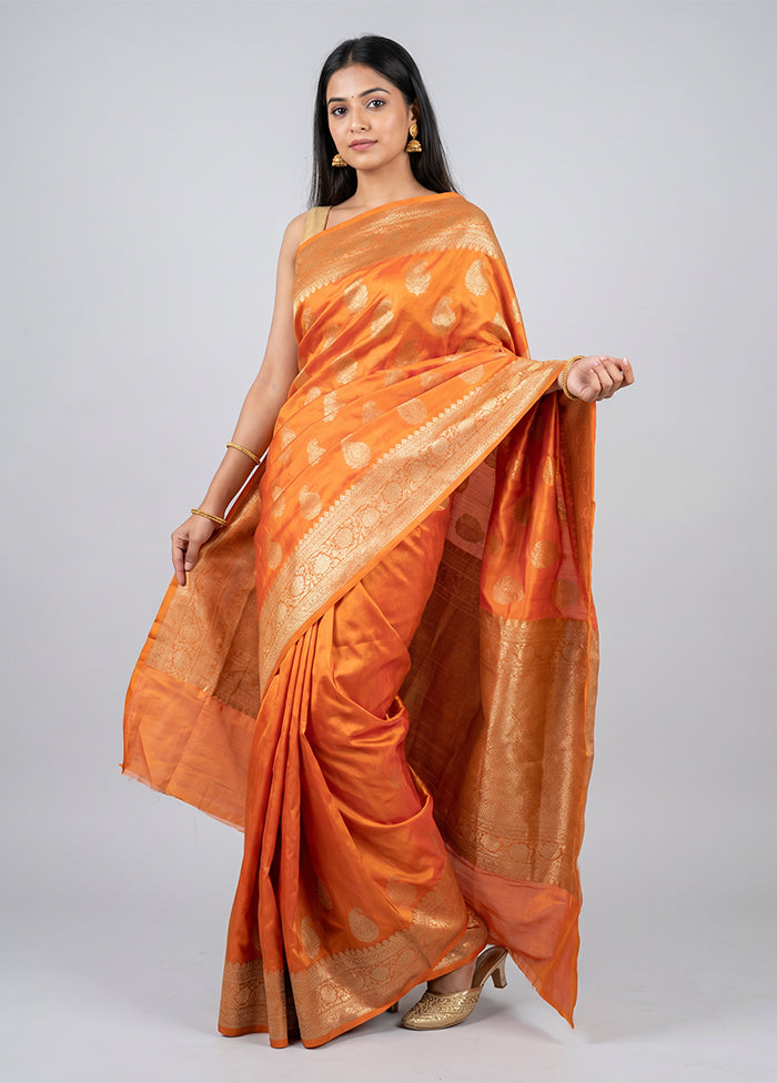 Pink Handloom Uppada Pure Silk Saree With Blouse Piece