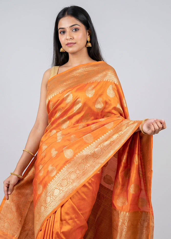 Pink Handloom Uppada Pure Silk Saree With Blouse Piece