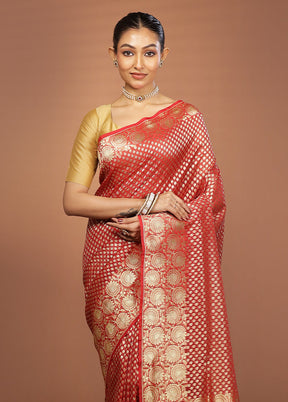 Multicolor Kora Silk Saree With Blouse Piece