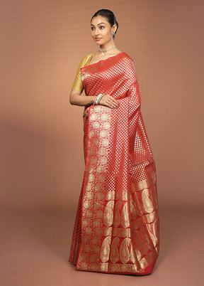 Multicolor Kora Silk Saree With Blouse Piece