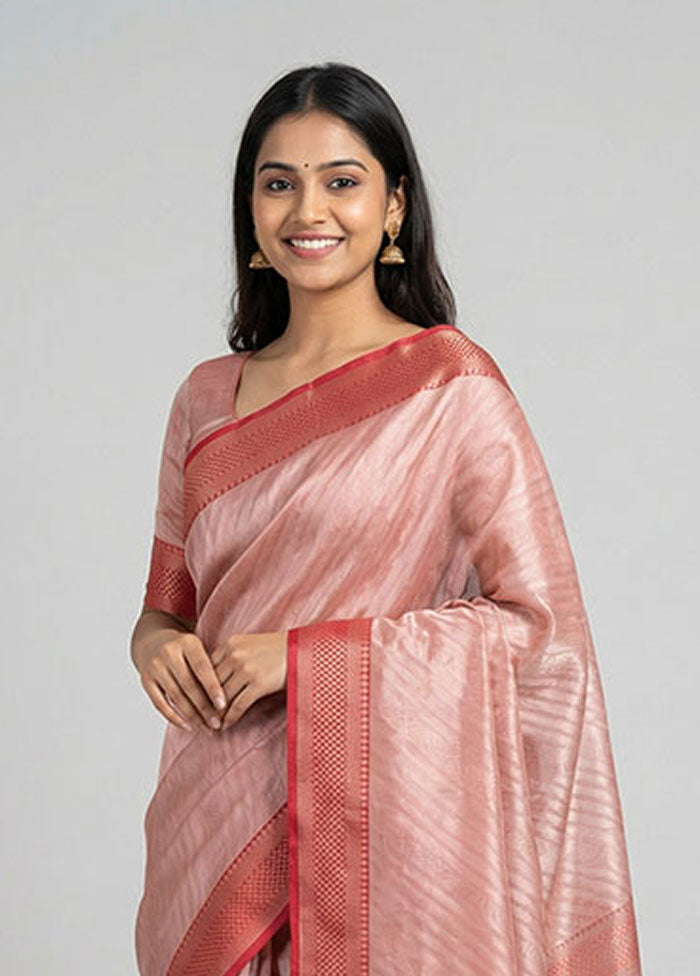 Multicolor Kora Silk Saree With Blouse Piece