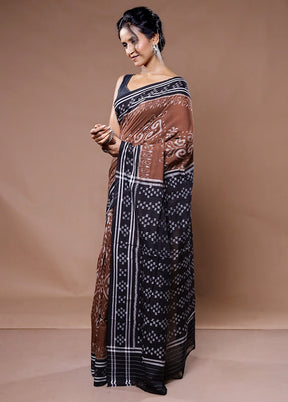 Rust Orissa Cotton Saree Without Blouse Piece - Indian Silk House Agencies