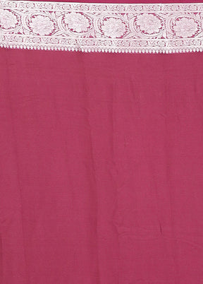 Pink Georgette Saree With Blouse Piece
