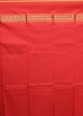 Multicolor Handloom Kanjivaram Pure Silk Saree With Blouse Piece