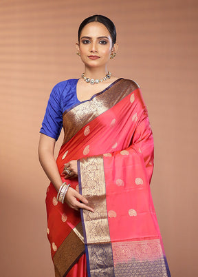 Green Kanjivaram Silk Saree With Blouse Piece