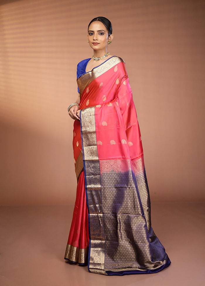 Green Kanjivaram Silk Saree With Blouse Piece