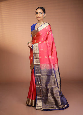 Green Kanjivaram Silk Saree With Blouse Piece