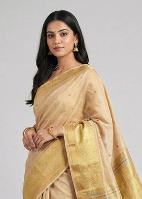 Purple Kanjivaram Silk Saree With Blouse Piece