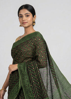 Multicolor Jamdani Cotton Saree Without Blouse Piece