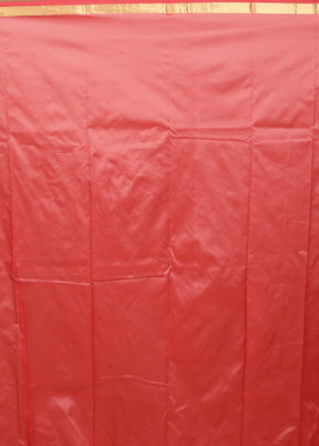 Pink Kanjivaram Silk Saree With Blouse Piece