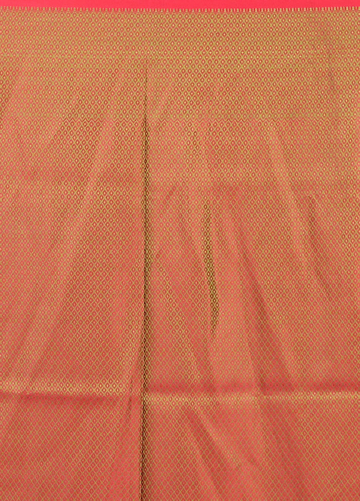 Pink Tanchoi Silk Saree With Blouse Piece
