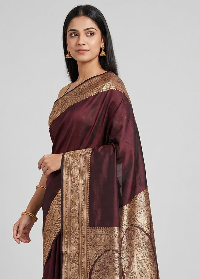 Multicolor Banarasi Silk Saree With Blouse Piece