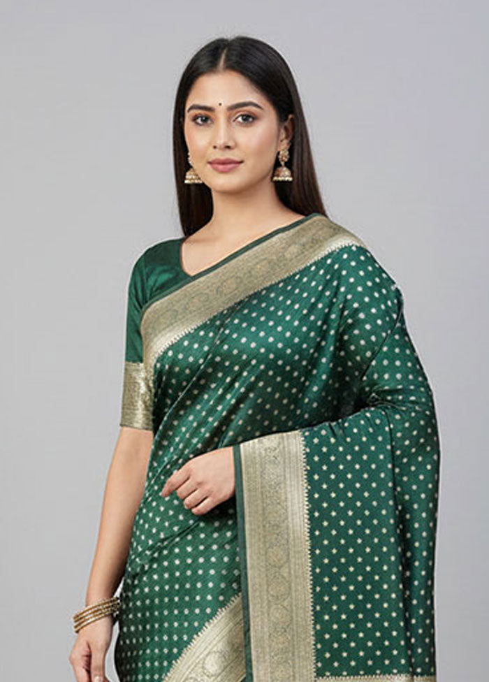 Multicolor Banarasi Silk Saree With Blouse Piece