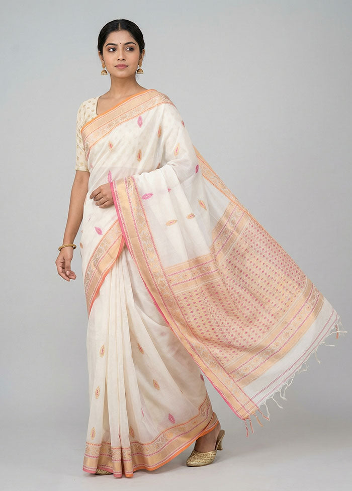 Multicolor Matka Silk Saree With Blouse Piece