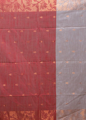 White Matka Silk Saree With Blouse Piece
