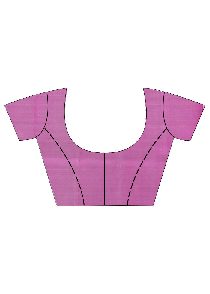Cream Pochampally Pure Silk Saree With Blouse Piece