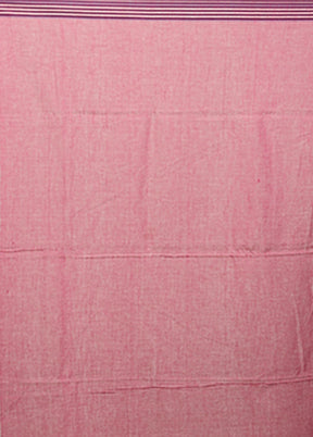 Blue Khadi Cotton Saree With Blouse Piece