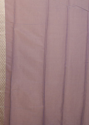 Blue Kora Silk Saree With Blouse Piece