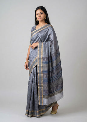 Multicolor Printed Silk Saree Without Blouse Piece