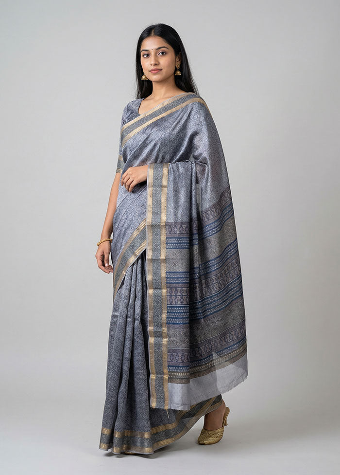 Multicolor Printed Silk Saree Without Blouse Piece