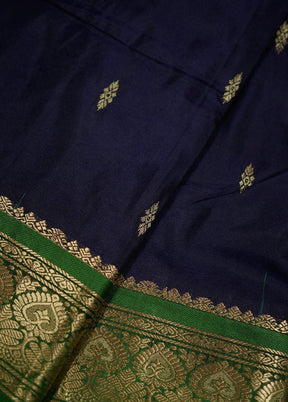 Purple Kanjivaram Silk Saree With Blouse Piece - Indian Silk House Agencies