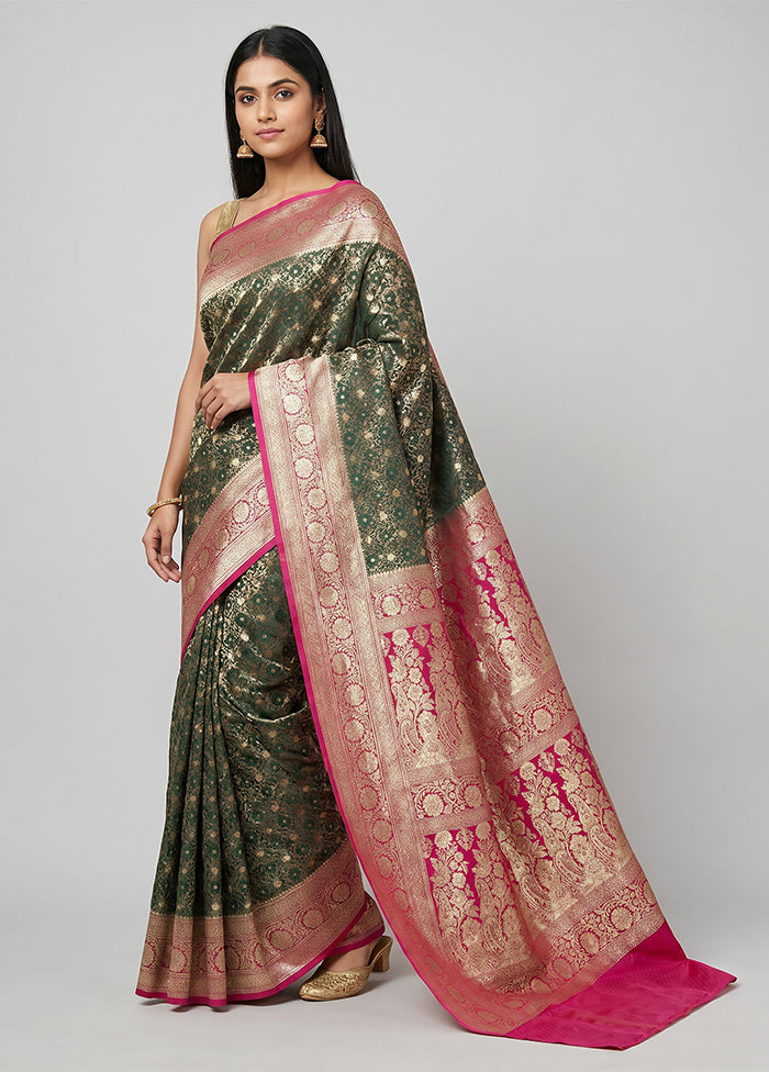 Cream Tanchoi Silk Saree With Blouse Piece