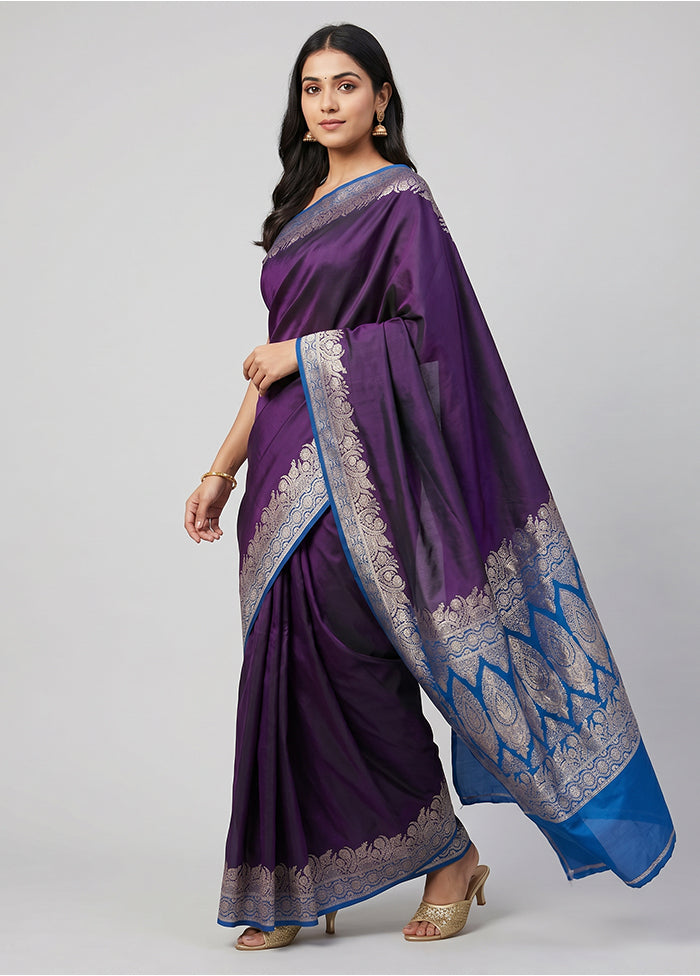 Green Banarasi Silk Saree With Blouse Piece