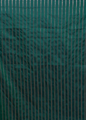 Blue Uppada Silk Saree With Blouse Piece